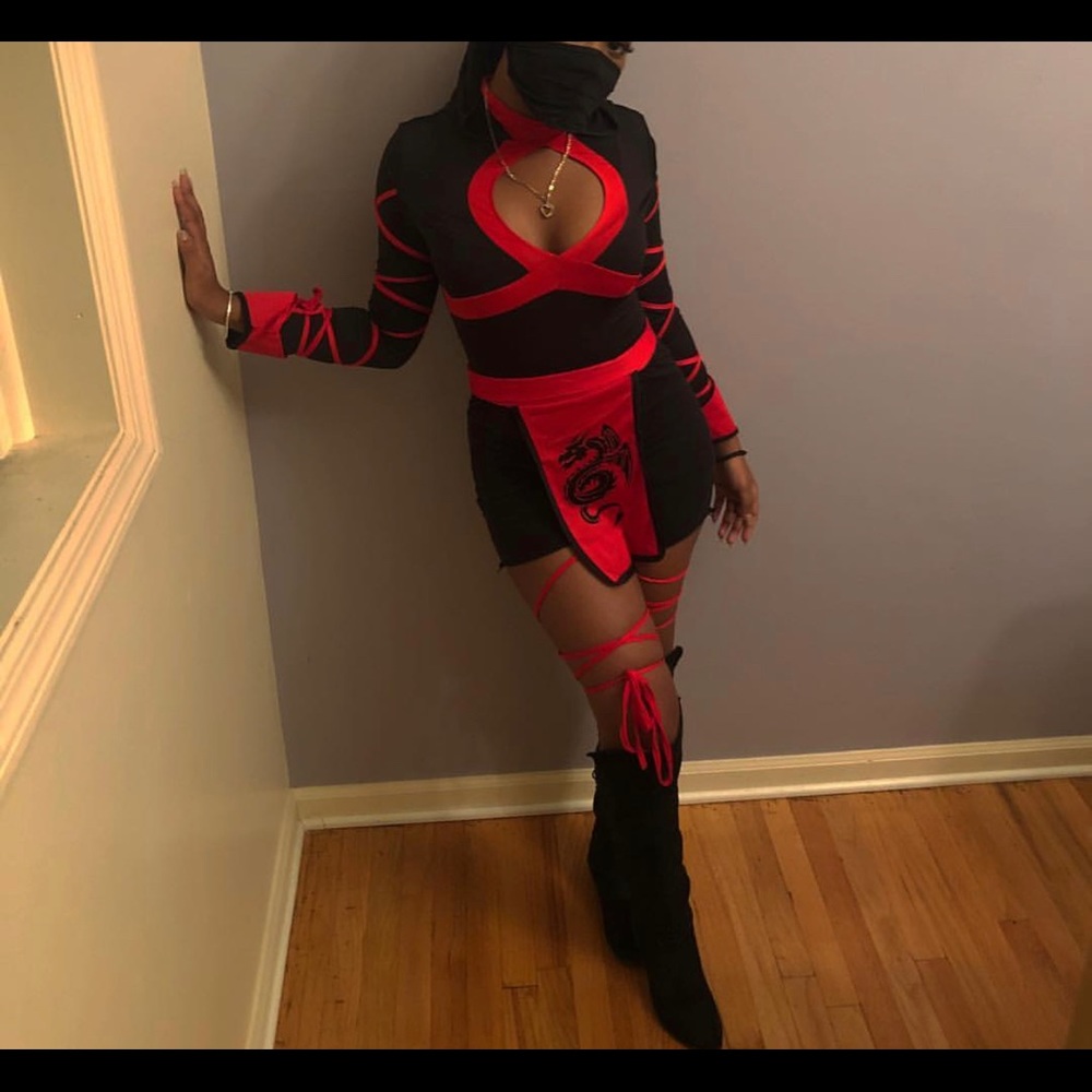 4 Piece Ninja Costume